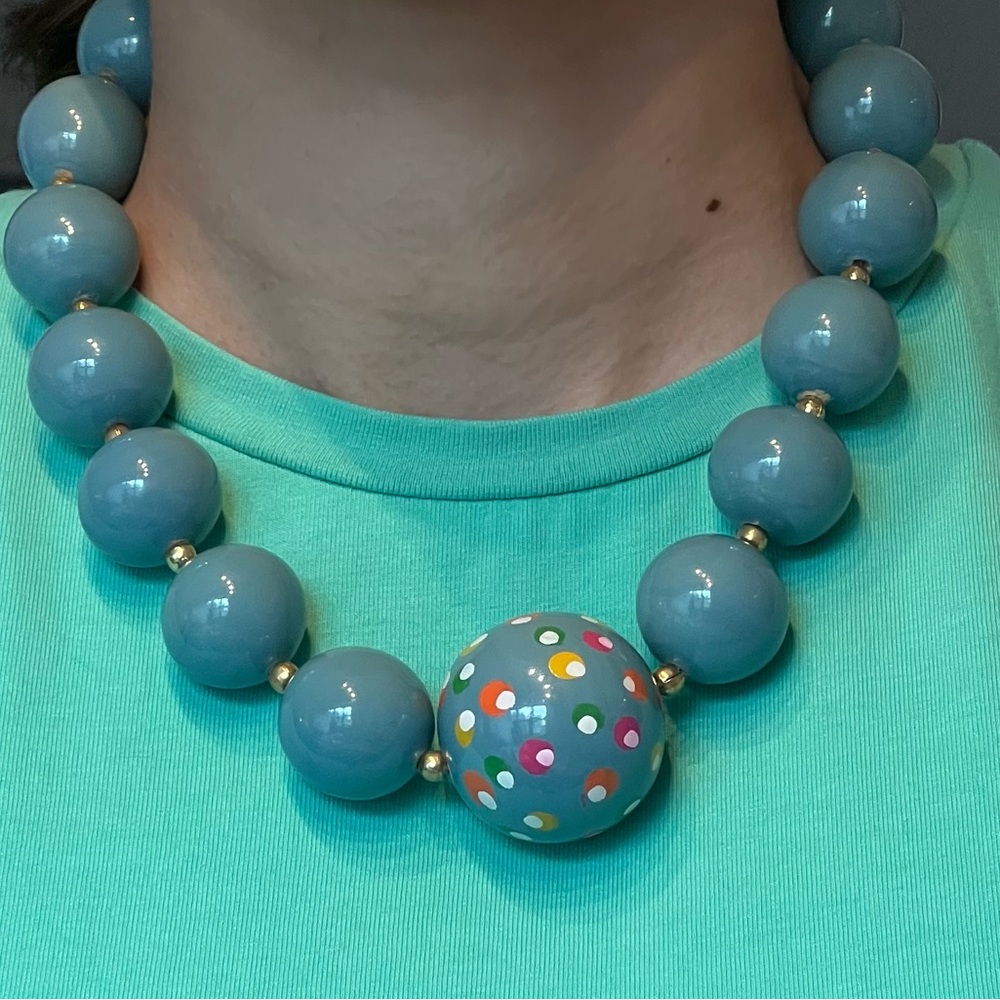 Vintage - chunky beaded necklace